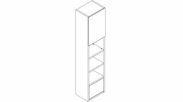 Diva Bookcase Long